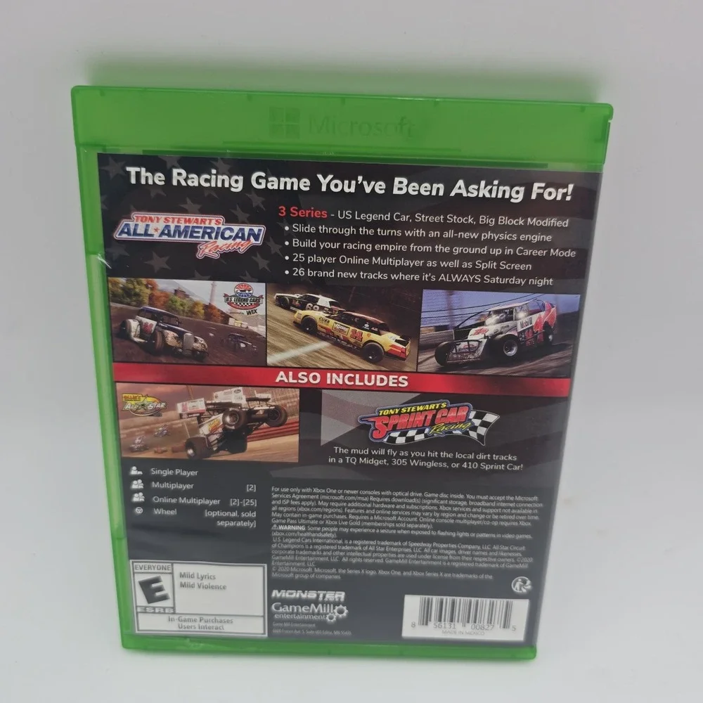 Tony Stewart All American Racing - Microsoft Xbox One- Xbox Series X